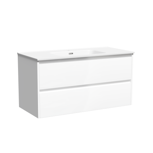 Тумба под раковину Sancos Libra LB100W 100х50 подвесная цвет белый